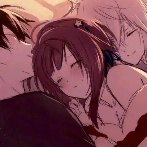 动漫情头满屏敲喜欢的动漫三人情侣头像值得保存壁纸