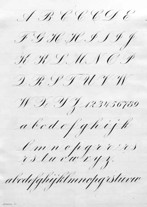 1.copperplate(铜板印刷体)-堆糖,美好生活研究所