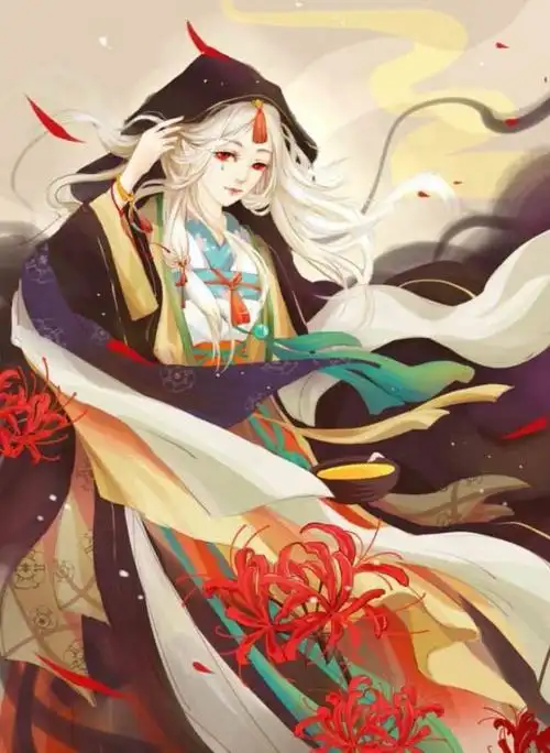 彼岸花图片唯美古风高清无水印最好是有红衣女子