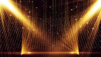 原创4k金色粒子颁奖舞台led大屏幕舞台背景