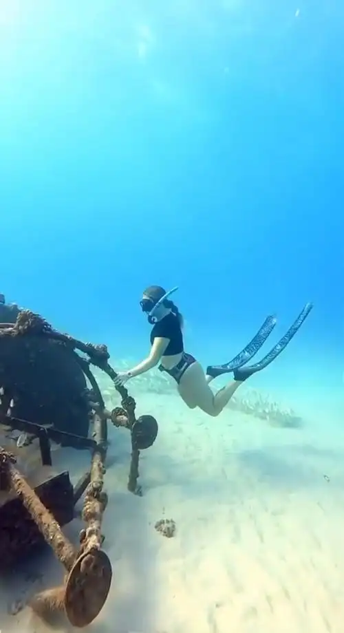 潜水美女 潜水女孩 水下摄影 自由潜水
