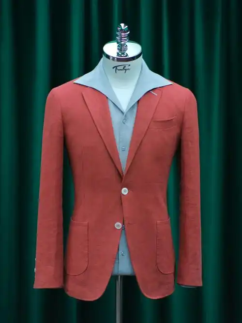 一片领衬衫#沈阳西装定制  #麻料西装外套  #麻料衬衫  #夏季亚麻西服