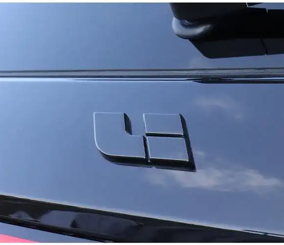 车标贴前后黑色碳纤维升级外饰改装汽车专用品配件理想one前车标黑色