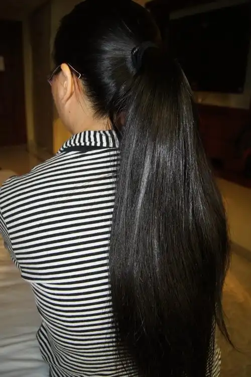 深圳小许三年后再剪粗长发发蜡8136