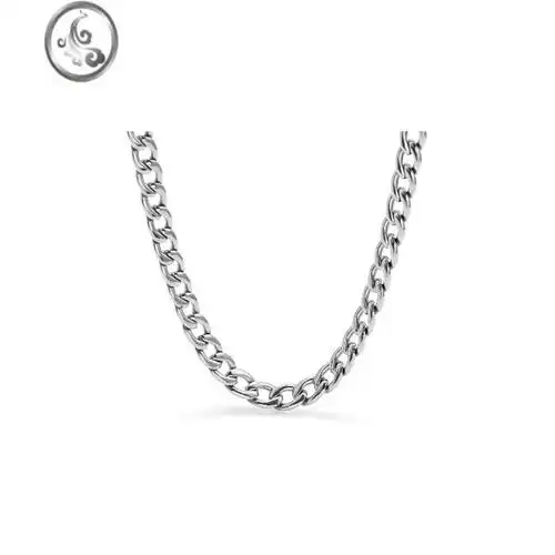 jimi古巴链钛钢百搭嘻哈ins潮流男女学生高级感基础款项链毛衣链配饰