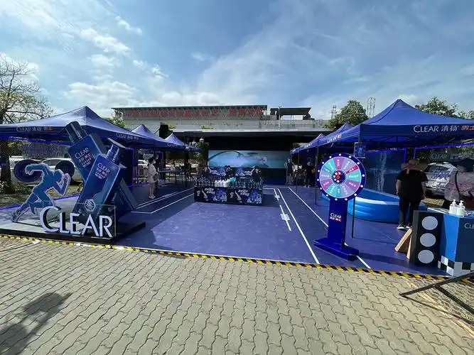 室外露天促销展台制作搭建-清扬