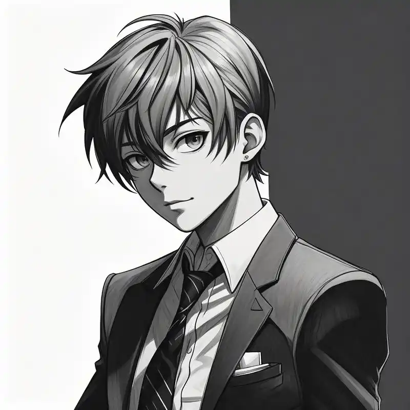 西装男孩头像,谁不爱呢! 穿上西装,打上领带,把头发梳成大人模样!