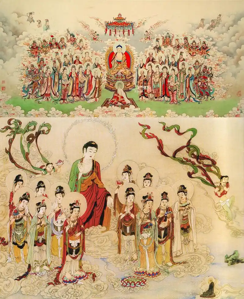 庄严的西方极乐世界图