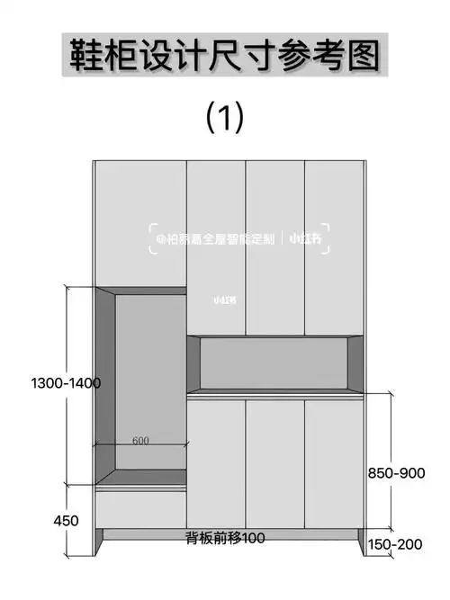 鞋柜设计丨鞋柜及鞋子详尽尺寸参考78