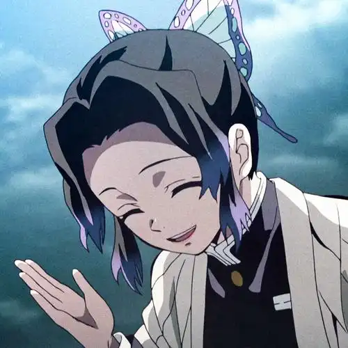 动漫头像 女生头像 鬼灭之刃是可爱的蝴蝶忍小姐姐啊~ 图源vb