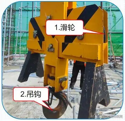 或轮缘破损;2)轮槽不均匀磨损达 3mm;3)滑轮绳槽壁厚磨损量达原壁厚的