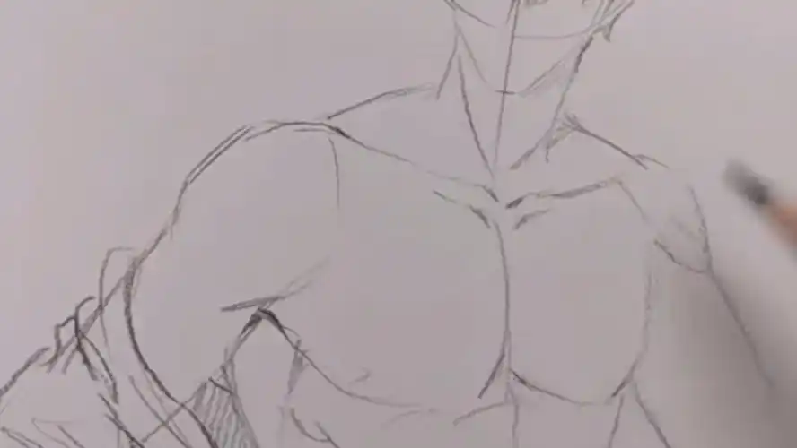 画个腹肌!我喜欢的类型!哈哈哈