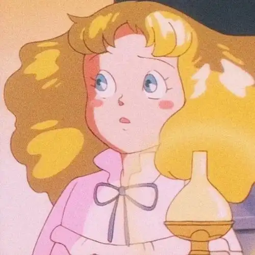 黄发动漫女头二次元女生头像