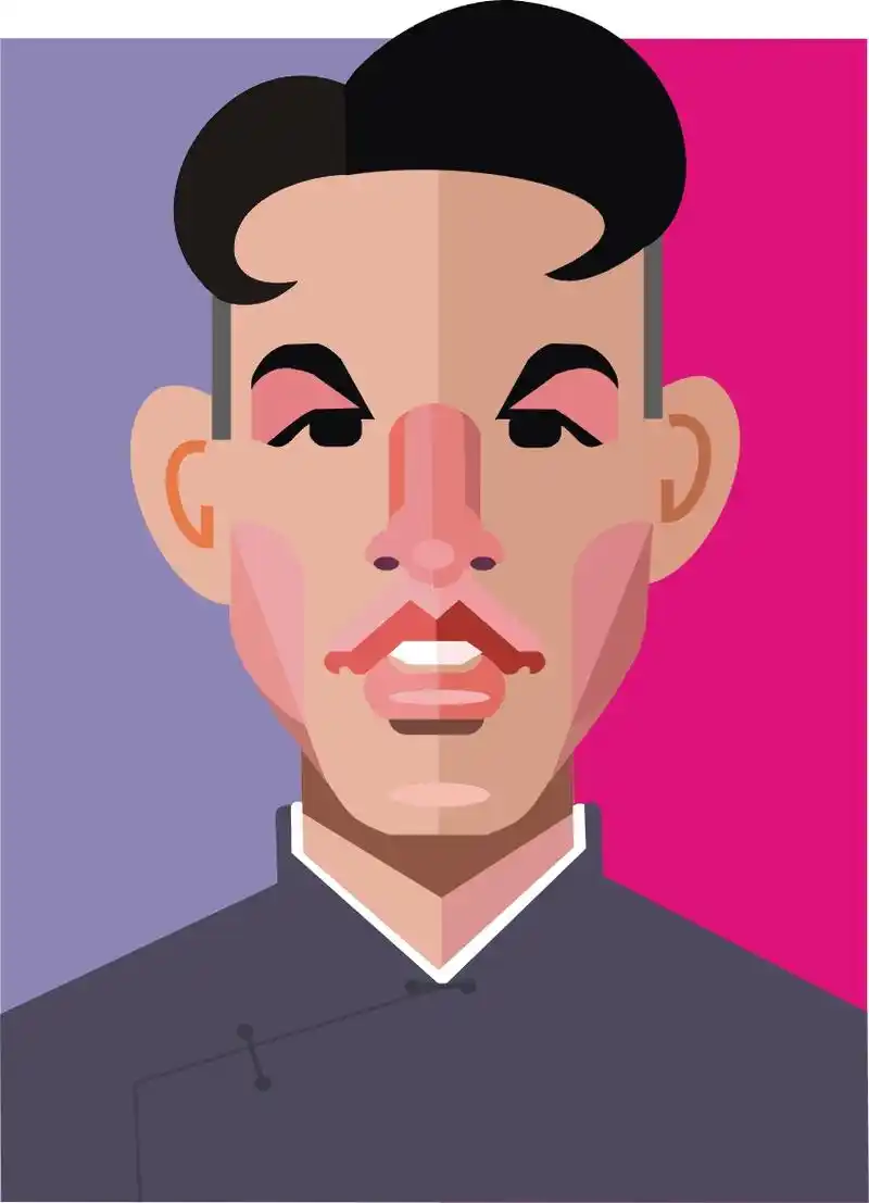 一组上热搜的政经体育娱乐名人漫画像