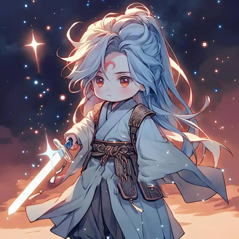 萌版剑客,可可爱爱滴!|古风男生头像