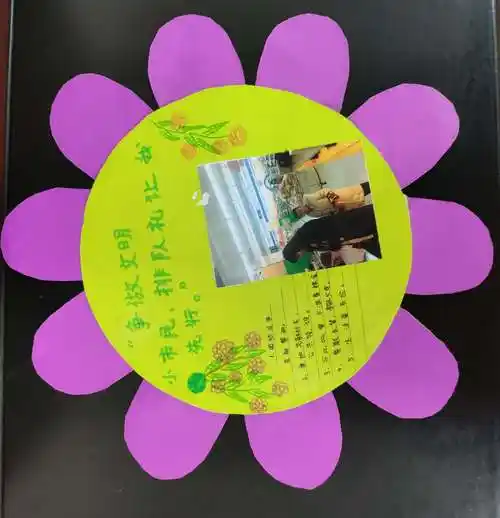 寒假实践作业:文明礼仪活动卡优秀作品展