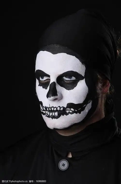 鬼脸艺术彩绘图片