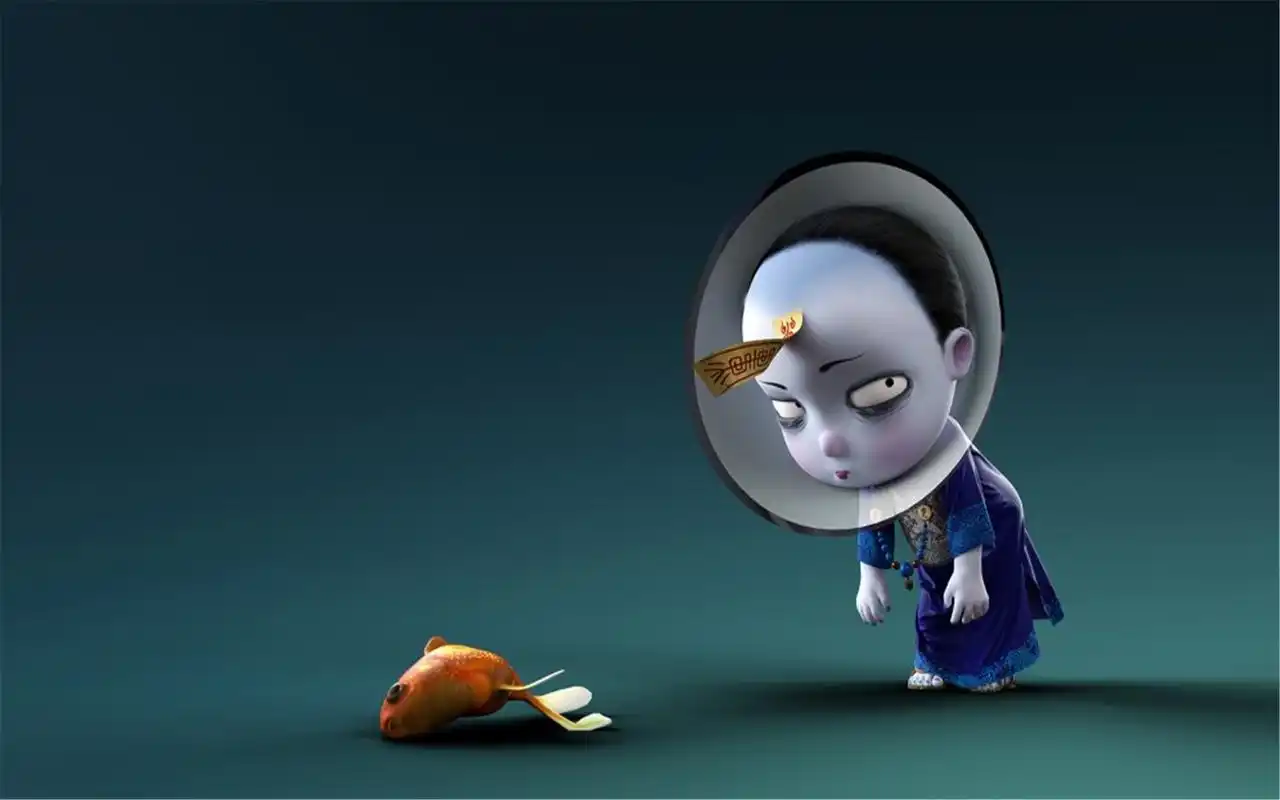 小僵尸僵小鱼之减肥小僵尸高清卡通壁纸图片下载