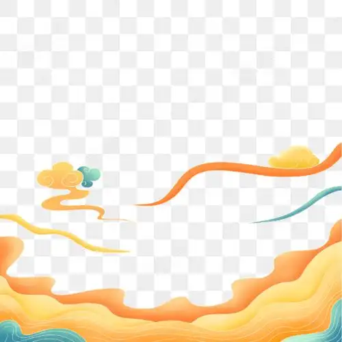 手绘祥云装饰png免扣素材中国风古风传统花纹海报边框图片 - 免抠元素