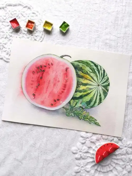 玖七水彩西瓜