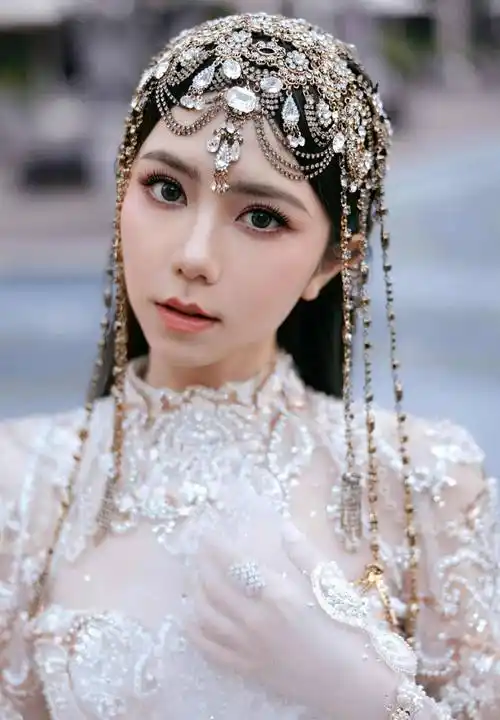 邓紫棋异域公主风长裙造型,一袭纯白勾勒曼妙身姿,美得摄人心魄_晚会