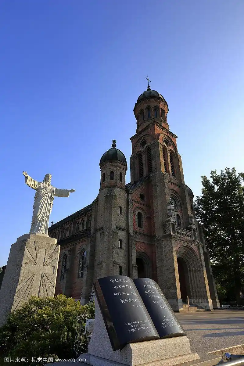 基督雕像,全东天主教大教堂,全州,全北,韩国