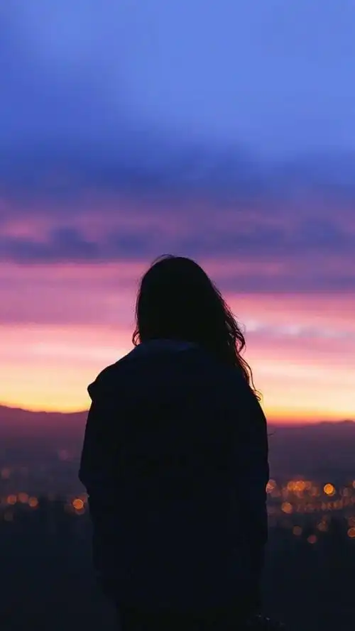 壁纸头像背影女