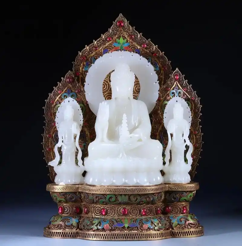 和田玉佛像摆件