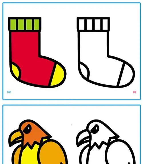 全8册 宝宝涂色书0-3岁幼儿童学画画本填色涂鸦画册绘画启蒙早教图