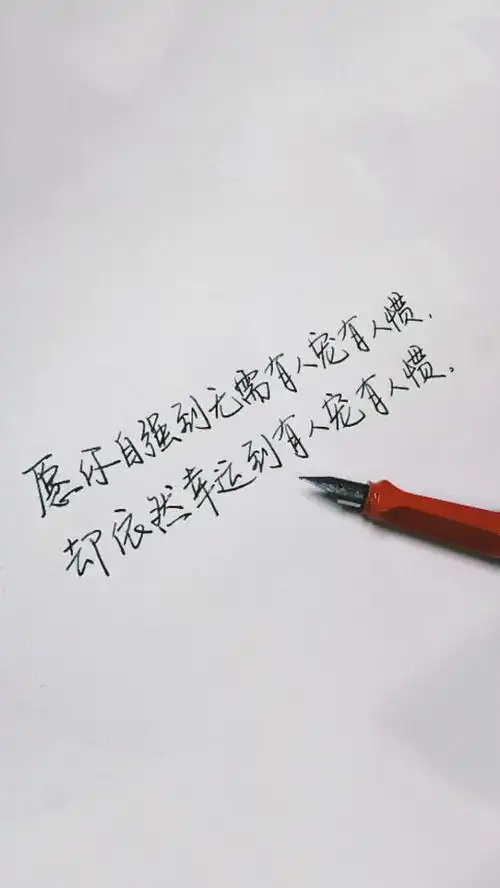 手写文字唯美语录手写励志语录