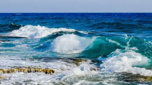 海,海洋,海浪,水溅 4k