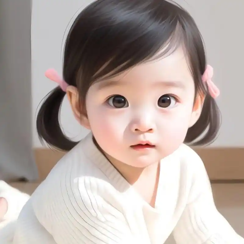 大眼女宝,可爱幼崽头像.孕妈必备专用漂亮宝宝头像壁纸.