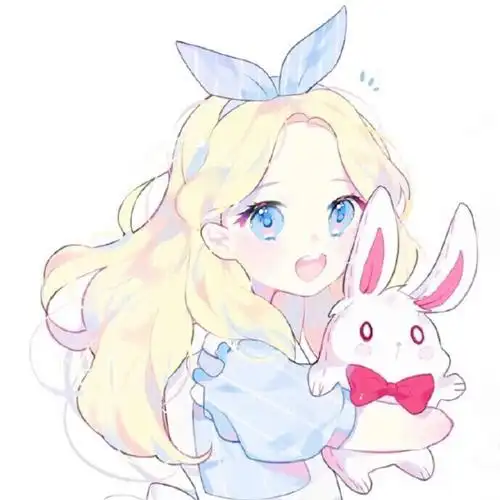 二次元女孩可爱小清新头像