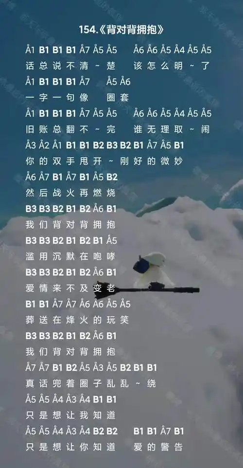 光遇背对背拥抱乐谱-钢琴竖琴谱图片分享-燕鹿手游网