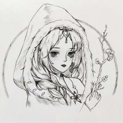 手绘古风女头像超级好看