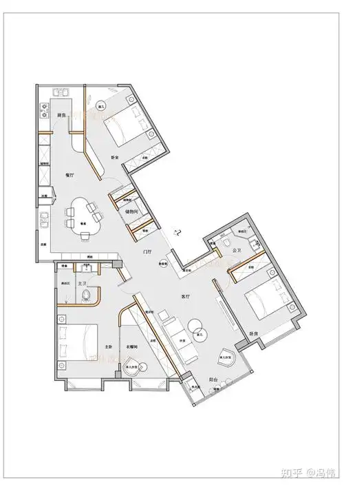 居住改造家第四十三季:112平异形不规则户型如何化零为整,逆袭改造