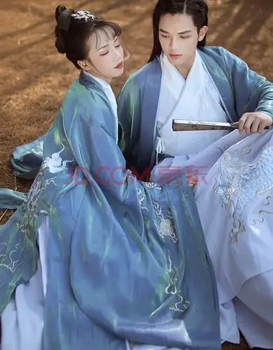 原创魏晋风汉服男女情侣秋季仙气中国风侠客书生公子古风日常古装