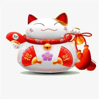 微信招财猫图片头像