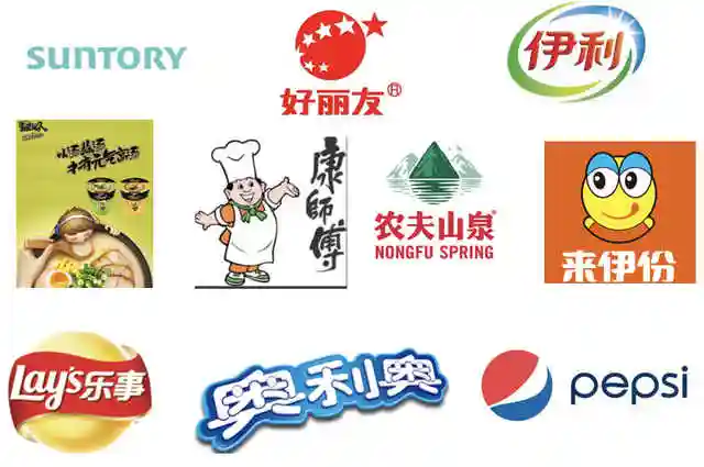 一手先货源合作的知名食品品牌(部分)