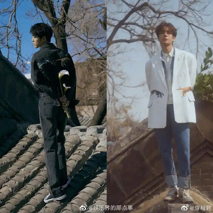 肖战王一博,一黑一白翩翩美少年,可以当情头了都!啊啊啊啊我腐了!