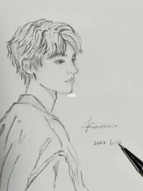 只为王俊凯"#王俊凯  #王俊凯手绘  #tfboys