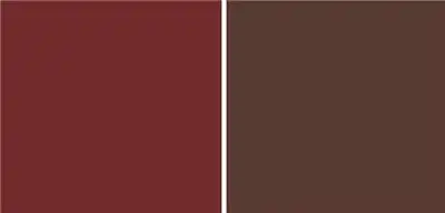 ① 红棕②  咖啡棕用暖调子的冬青绿,橄榄绿等绿色搭配"奶茶色",仿佛