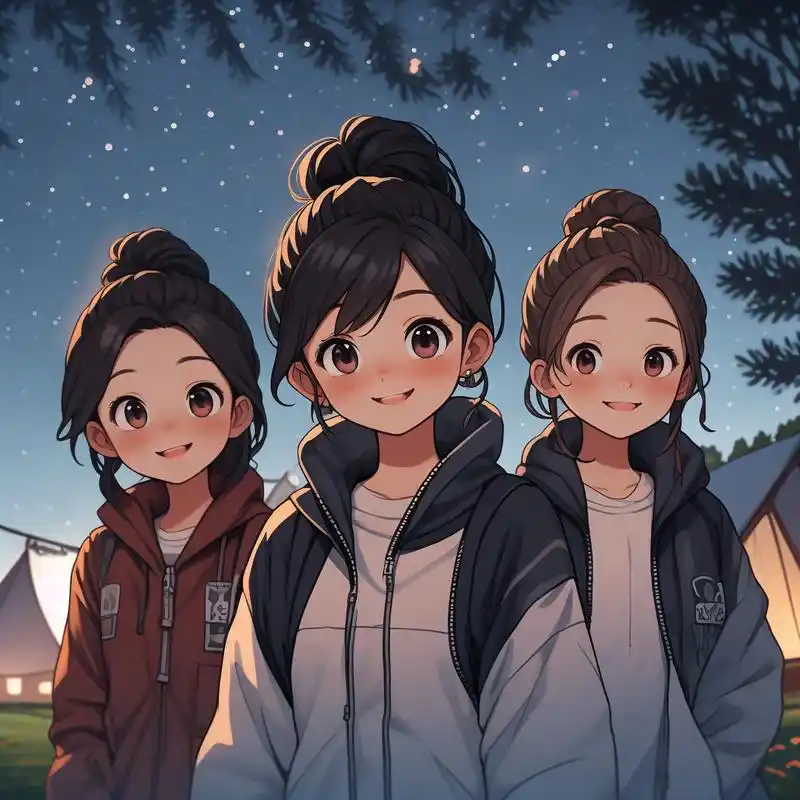 喔,这组三人姐妹头像真的太可爱啦!