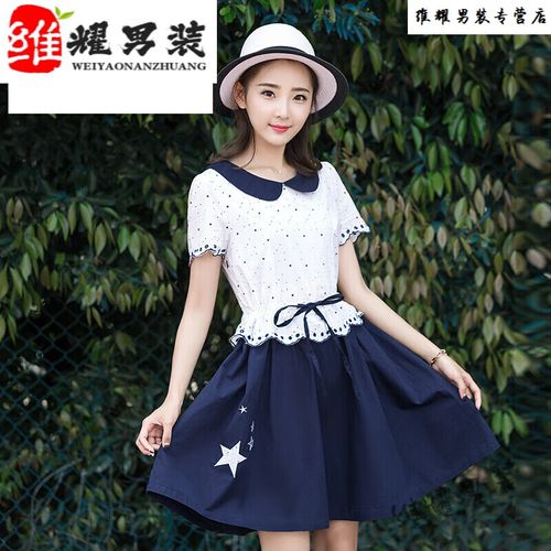 衡曾精选暑假穿的夏装女孩子12-15岁少女连衣裙16韩版13初中学生裙子1