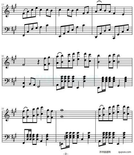 求《森林狂想曲》的小提琴五线谱f调