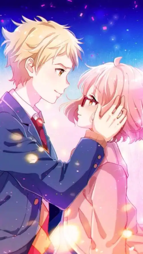 二次元动漫插画情侣壁纸头像境界的彼方