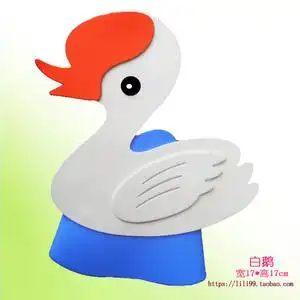 天鹅白鹅头饰表演道具帽子儿童角色扮演出道具小动物卡通头套舞台