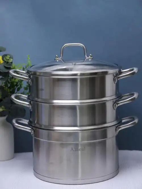 为了做饭快点,我果断重新入了一款蒸汽锅—ameal不锈钢蒸锅90!