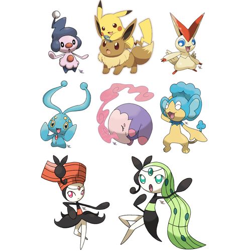 宠物小精灵皮卡丘精灵宝可梦日月神奇宝贝旅行箱行李箱登机箱贴纸