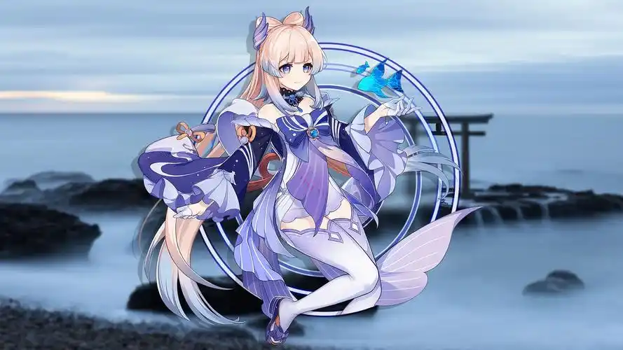 能分享一些原神珊瑚宫心海好看的无水印壁纸吗? - 知乎